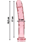 NEBULA SERIES BY IBIZA - MODELO 16 DILDO DE CRISTAL BOROSILICATO TRANSPARENTE 18,5 CM -O- 3 CM